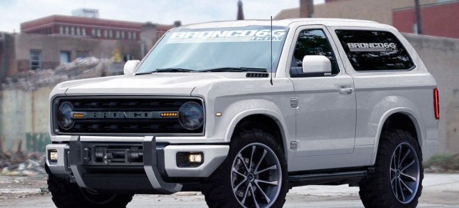Ford Bronco and Ford Ranger side view