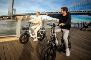 Couple Riding a bike