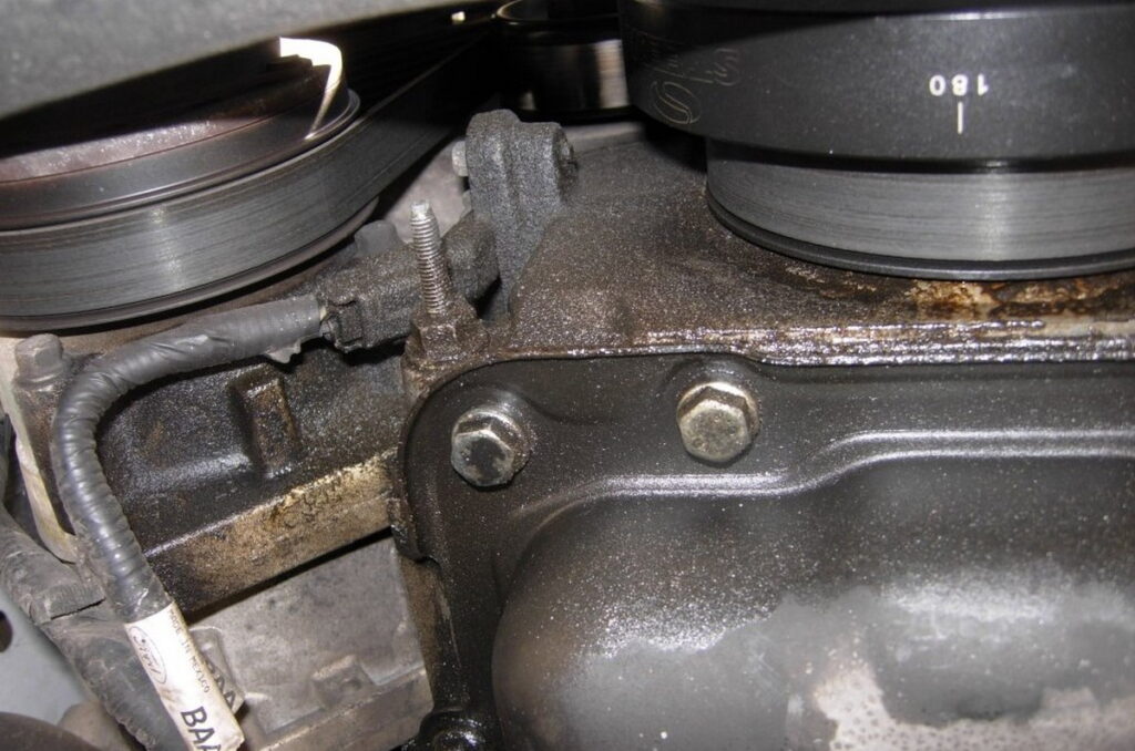 Mustang Engine Leak